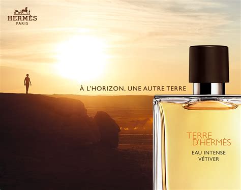 pub terre d hermes|Publicite Terre d'Hermès Eau Intense Vétiver .